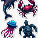 Sea Life  - Sticker Sheet v4